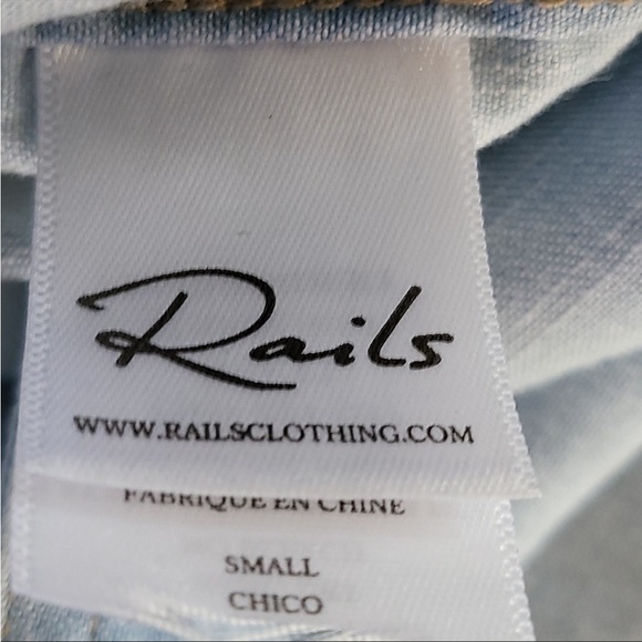 Rails chambray Jean shirt shacket size small - Picture 7 of 7